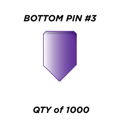 BOTTOM PIN #3 *PURPLE* (0.195")- QTY of 1000