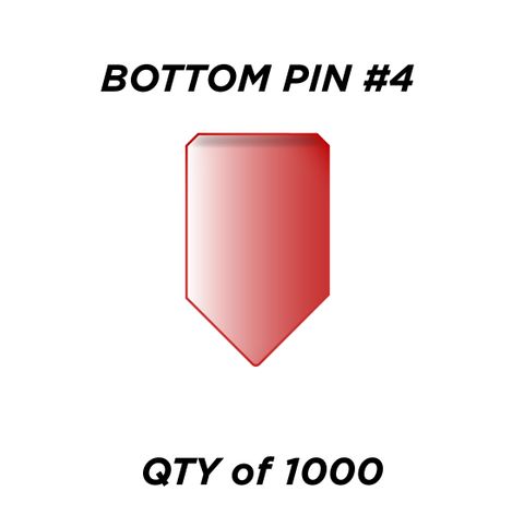 BOTTOM PIN #4 *RED* (0.210") - QTY of 1000