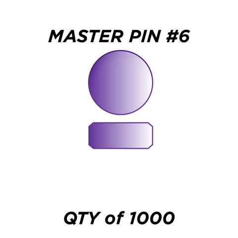 MASTER PIN #6 *PURPLE* (0.090") - QTY of 1000