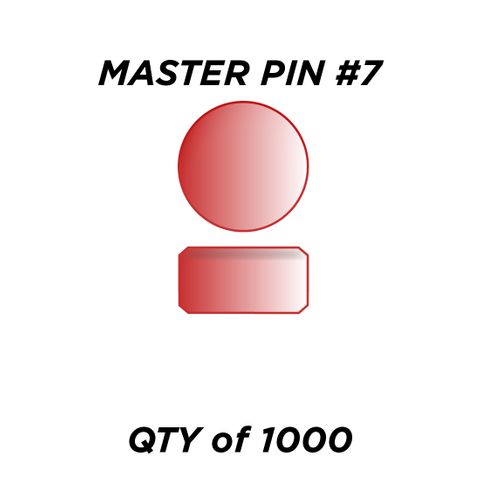 MASTER PIN #7 *RED* (0.105") - QTY of 1000