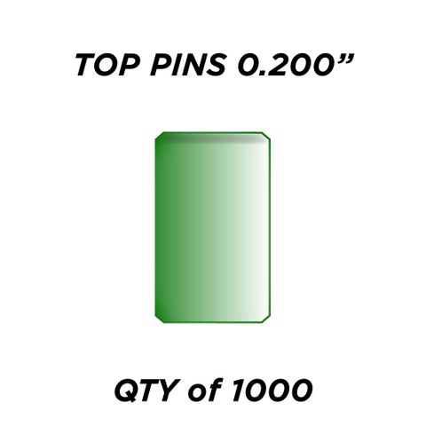TOP PIN *GREEN* (0.200") - QTY of 1000