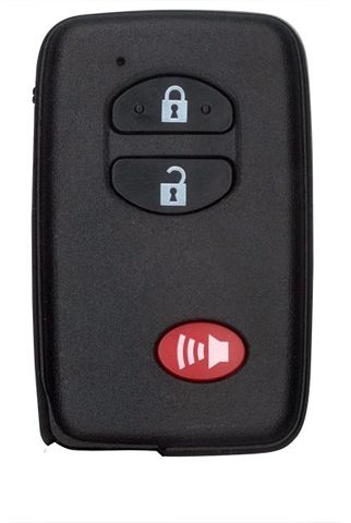 KEY SHELL -  Smart Key - Suits TOYOTA - 2-Btn+Panic - BLACK