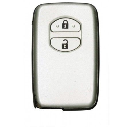 KEY SHELL -  Smart Key - Suits TOYOTA - 2-Button - SILVER