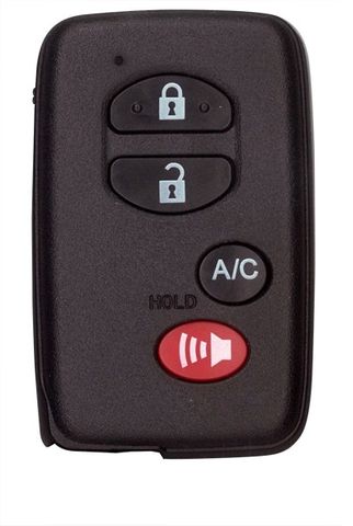 KEY SHELL -  Smart Key - Suits TOYOTA - 3-Btn+Panic (v.2) - BLACK