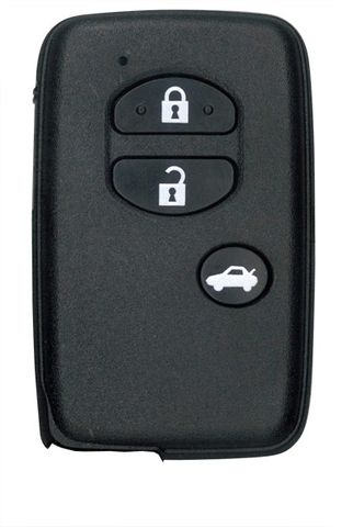 KEY SHELL -  Smart Key - Suits TOYOTA - 3-Button - BLACK