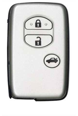 KEY SHELL -  Smart Key - Suits TOYOTA - 3-Button - SILVER