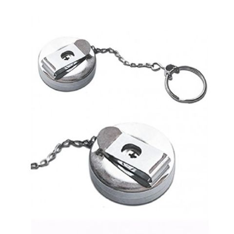 'Roller' Extendable KEY CHAIN - Chrome Plated