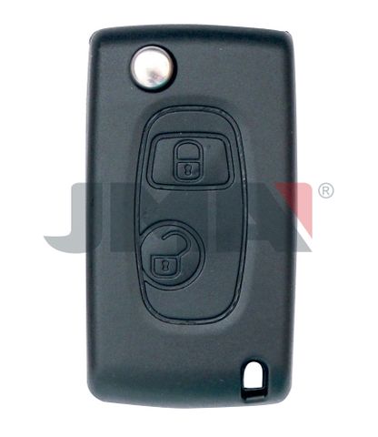 KEY SHELL - 2 Btn + FLIP Blade - Suits CITROEN/PEUGEOT (Like: VA2) - P2