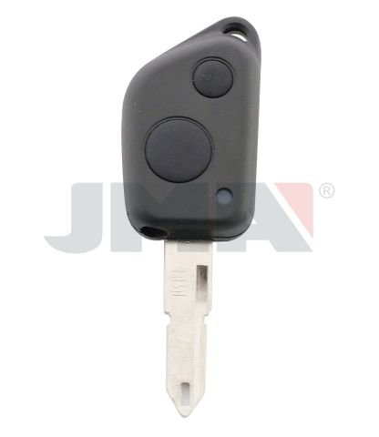 KEY SHELL - 2 Btn + Fixed Blade (Like: NE73) - Suits PEUGEOT/RENAULT