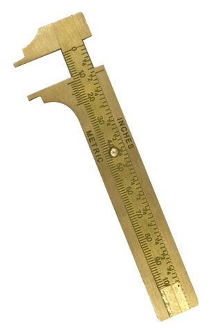 Pocket SLIDE CALLIPER - Solid Brass