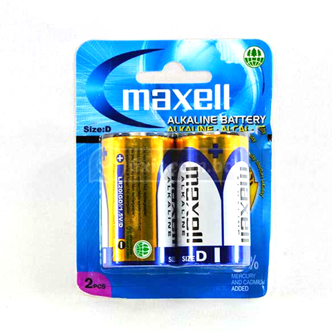 'D Cell' Alkaline BATTERY - Hang Sell - Pkt of 2