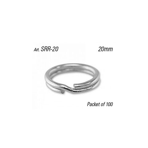 SPLIT RING - 20mm Dia. (Round Profile) - Pkt of 100