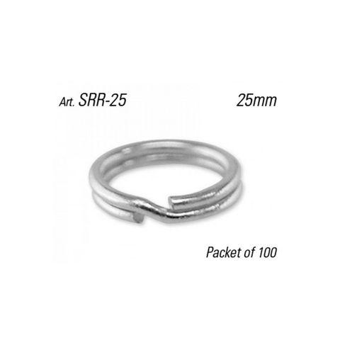 SPLIT RING - 25mm Dia. (Round Profile) - Pkt of 100