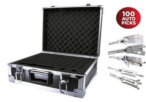 'Lishi' MEGA KIT - Includes 100 x Popular Lishi Picks in Hard 100-Place Tool Case