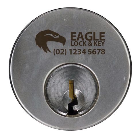 ROUND (201) CYL. (BOX OF 10) *Satin Chrome* - Laser Engraved