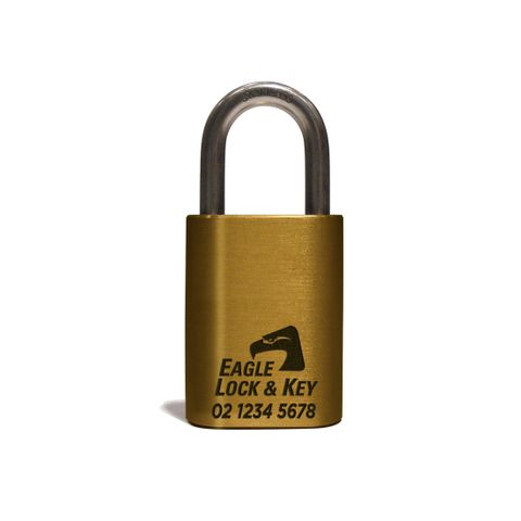 PADLOCK '500 Series' 40mm (BOX OF 10) - Laser Engraved