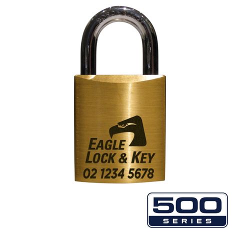 PADLOCK '500-SERIES&trade;' 45mm (BOX OF 10) - Laser Engraved