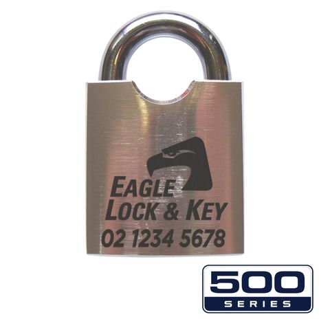 PADLOCK '500-SERIES&trade;' 55mm (BOX OF 10) - Laser Engraved
