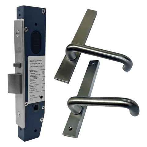23mm Mortice Lock KIT3 (PASSAGE) - Inc. Lock & Furniture