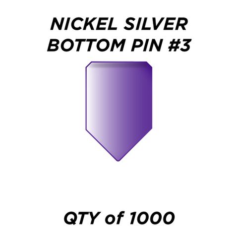 NIC. SIL. BOTTOM PIN #3 *PURPLE* (0.195") - QTY of 1000