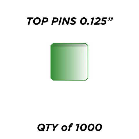 TOP PIN *GREEN* (0.125") - QTY of 1000