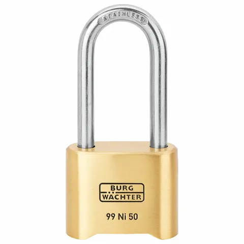 'Commercial' 50/65mm L/SHACKLE COMBI. PADLOCK - 4 Digit - CARDED