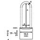 'Magno FLEX' 50mm PADLOCK with ADJUSTABLE SHACKLE (KA)