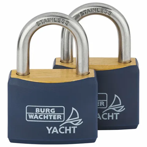 'Yacht' 40mm  PADLOCK * 2-PACK - CARDED (KA)