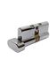 LOCK CYLINDER - SINGLE EURO FIXED - 5-PIN *Chrome Plate* (KD)