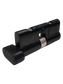 LOCK CYLINDER - (9555-2) SINGLE EURO FIXED 6-Pin * Matte Black *(KD)