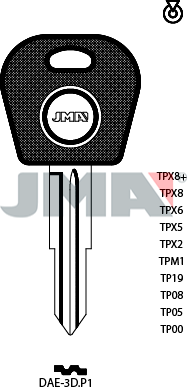 Transponder KEY - DAEWOO (Like: DWO4R)