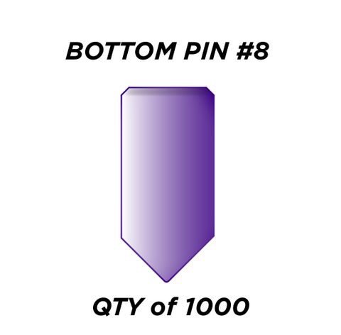 BOTTOM PIN #8 *PURPLE* (0.270") - QTY of 1000