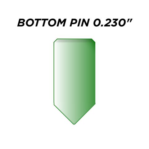SPEC. INC. BOTTOM PIN *GREEN* (0.280") - Pkt of 144