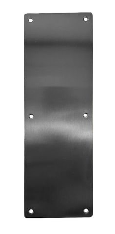 S/Steel (PLAIN) PUSH PLATE (300mm x 100mm) *Black*