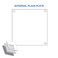 Square' (162 SERIES) INTERNAL - Plain Plate (RIGHT)