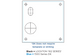 162 SERIES SQ. EXTERNAL PLATE - EMERGENCY TURN & INDICATOR ONLY - LEFT