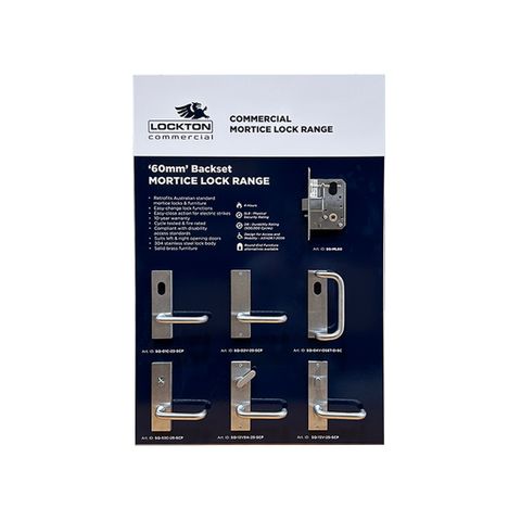 'Commercial' DISPLAY BOARD - ML60 (WIDE)  - Graphic Product Info & Related Display Stock