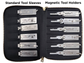 LEATHER TOOL BAG/WALLET - 24 TOOLS  - Double Sided - Felt Interior