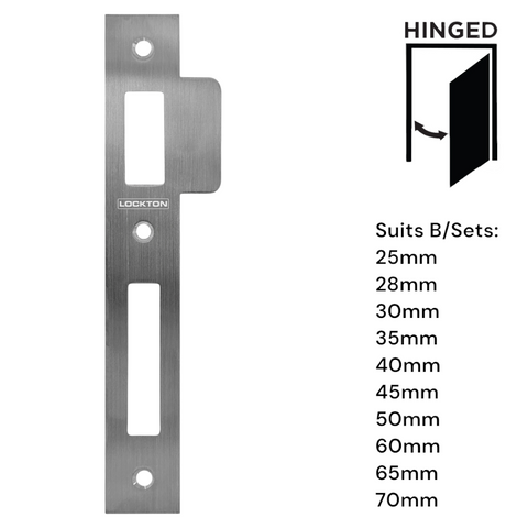 'E-Series' Optional STRIKE PLATE (For Retrofit 29mm Width)  - Suits Art. ELEV36 Hinged