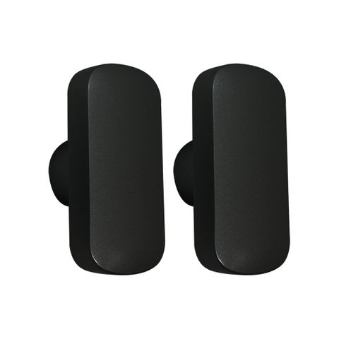 'E-Series' Spare PAIR OF HANDLES (Sliding Door) * Black * - to Suit Smart Door Lock Art. ELEV36