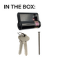 LOCK CYLINDER - (9555-5) HALF EURO FIXED- 6-Pin * Matte Black * (KA)