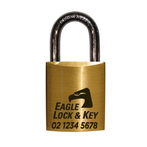 PADLOCK '500 Series' 45mm (BOX OF 10) LONG SHACKLE - Laser Engraved