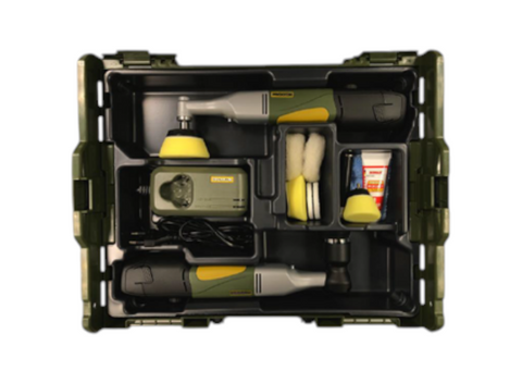 PROXXON - CAR BODY-SHOP KIT - Incl. 2x Handheld Tools, Battery Charger & Various Access.