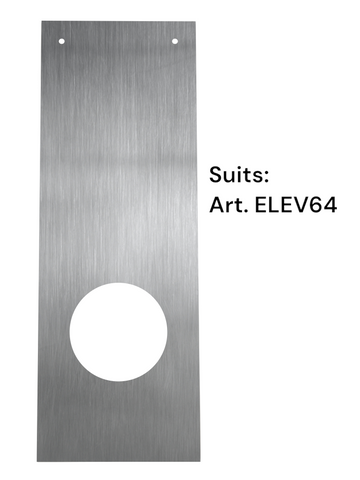 Upgrade RETROFIT PLATE (RECTANGLE 250 x 90mm) - CUT-OUT: Round 54mm Dia. - S/Steel