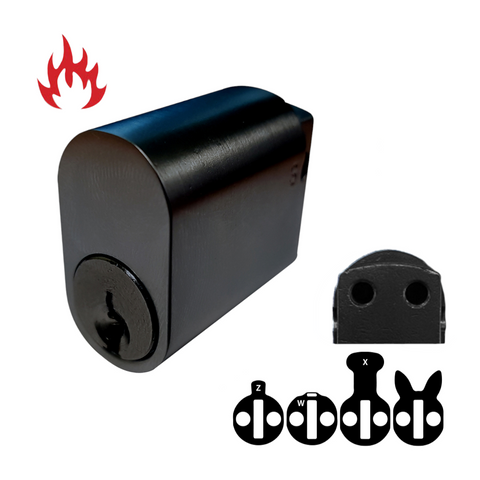 570 OVAL CYL.  (KD) M4 Thread *Matte Black*