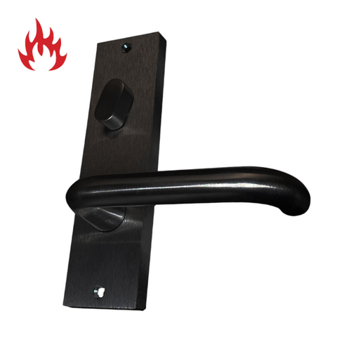 'Square End' - INT PLATE - SNIB & LEVER - *Matte BLACK*