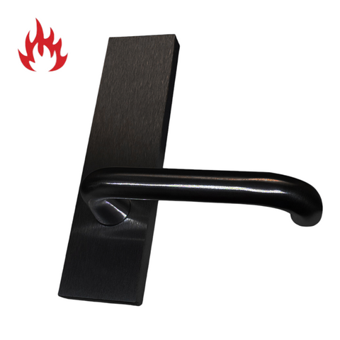 'Square End' - EXT PLATE - LEVER ONLY - *Matte BLACK*