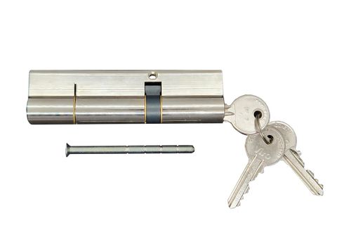 Offset EURO CYLINDER (70/40mm) *Nickel Plated*