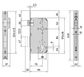 Euro Cyl. MORTICE LOCK (70mm B/Set) - Double-Throw