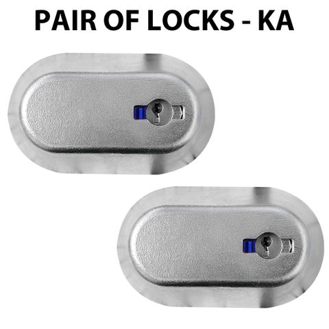 'Compact' VAN LOCK (2 x) - PAIR of Locks (Keyed Alike)